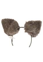 Deluxe Gray Wolf Ears Headband Alt 3