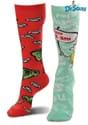 Green Eggs & Ham Mismatched Knee High Costume Sock