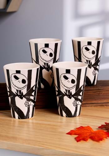 Set of 4 Disney NBC Jack Striped Tumblers